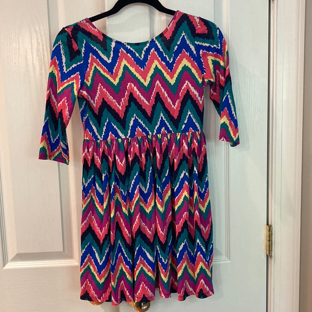 Girls Lilly Pulitzer Mini Evelyn Dress, Multicolor, Hearts A Flutter XL